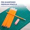 BAZIC #2 HB Yellow Wood Pencils, 12 Count, for School Classroom Drawing